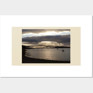 Sunset over Skye Bridge Posters and Art